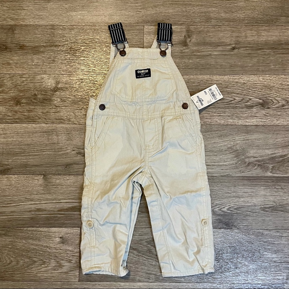 OshKosh Carpenter Overalls Boys 12mo NEW